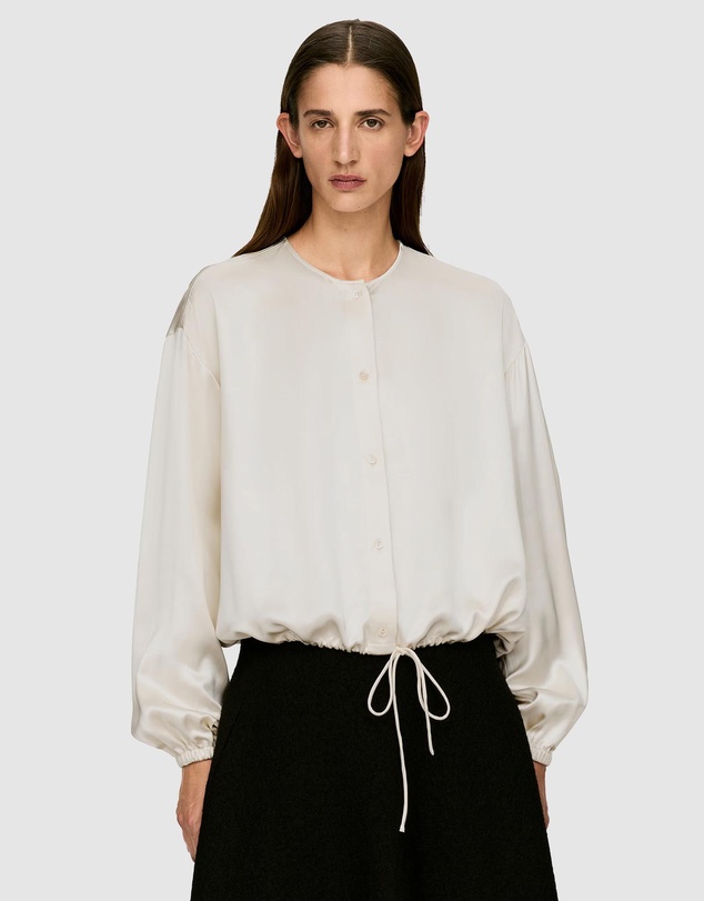 ARKET - Volume-Sleeve Satin Blouse