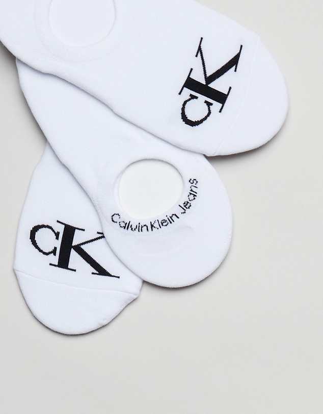Calvin Klein - 3-Pack Monogram Liner Socks