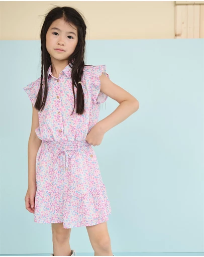 NONO - Minou AOP Dress - Kids-Teens