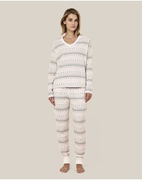 Papinelle - Fairisle Waffle Long Sleeve Top and Jogger