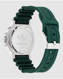 adidas Originals - Expression Three Steel Green Silicone Watch