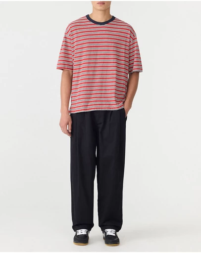 Bassike - Stripe Boxy T-Shirt