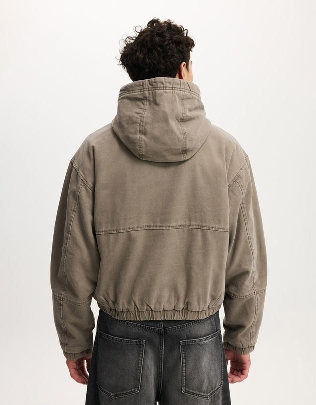 Cotton On - Cropped Hooded Bomber