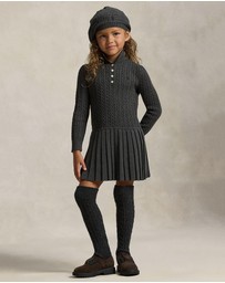 Polo Ralph Lauren - Mini-Cable Polo Sweater Dress - Babies-Kids
