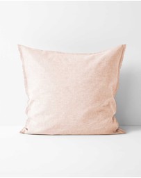 Aura Home - Chambray Fringe European Pillowcase
