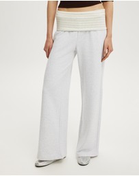 Cotton On - Fold Over Waistband Sweatpant