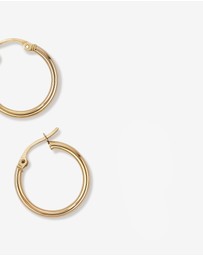 Michael Hill - 18mm Hoop Earrings in 10kt Yellow Gold