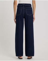 Atmos&Here - Mabel High Rise Wide Leg Jeans