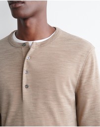 COS - Wool-Blend Henley Top