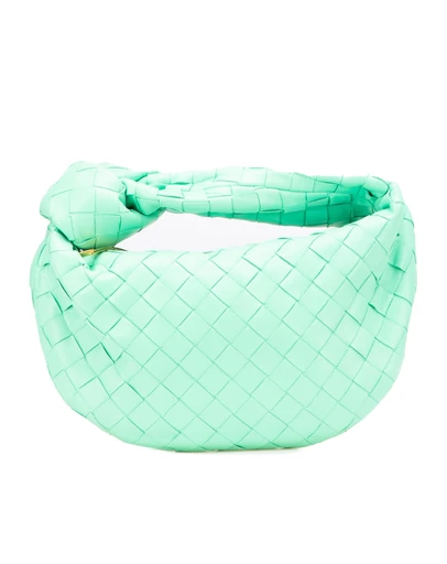 Pre-Loved by Azura Reborn - Pre-Loved bottega veneta Woven Leather Top Handle Bag Knotted Detail Stylish Handbag