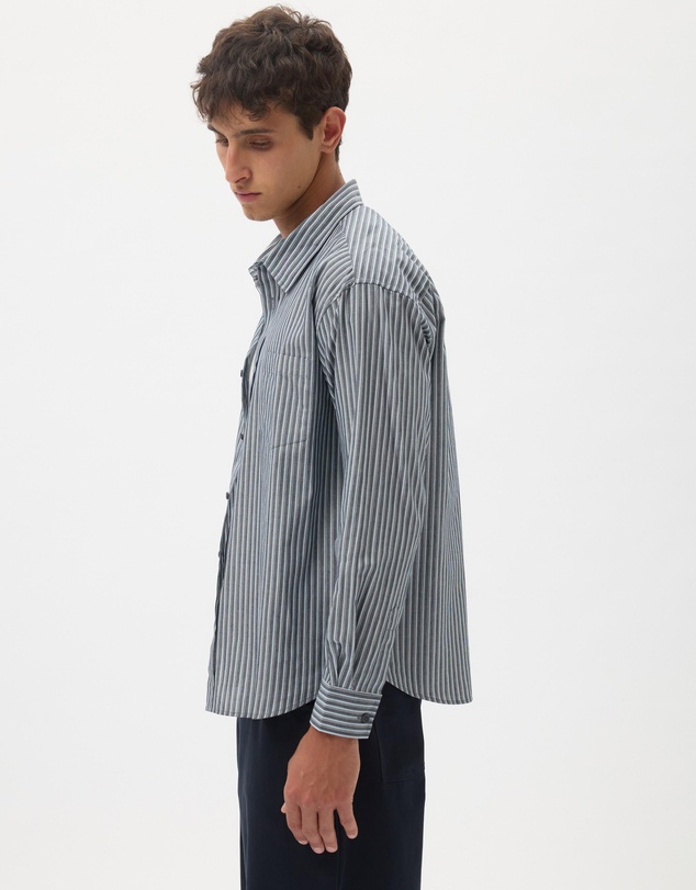 AERE - Summer Cotton Stripe Shirt