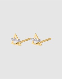 Luna Rae - Solid Gold - Earth Element Diamond Studs