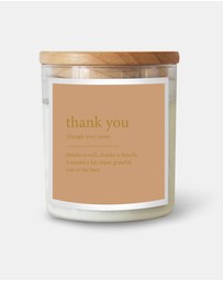 The Commonfolk Collective - Thank You ~ Goldie Dictionary Meaning Candle