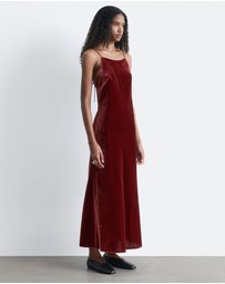 & Other Stories - Strappy Velvet Midi Dress