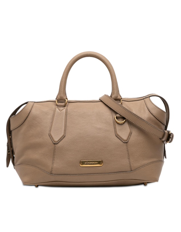 Burberry - Pre-Loved Medium Leather Kirley Satchel