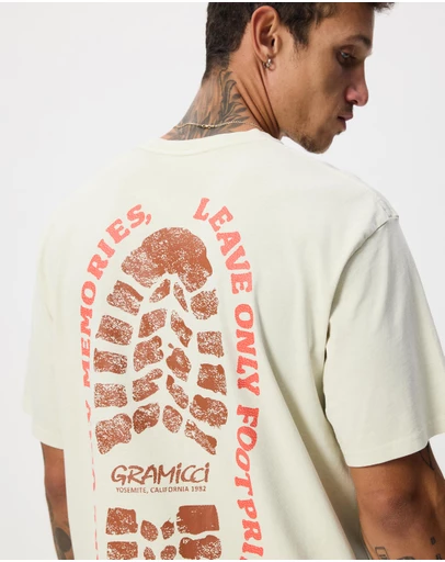 Gramicci - Footprints Tee Pigment Dyed