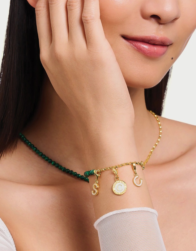 THOMAS SABO - Member Charm Bracelet with Green Beads