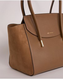 David Lawrence - Velda Suede Leather Tote Bag