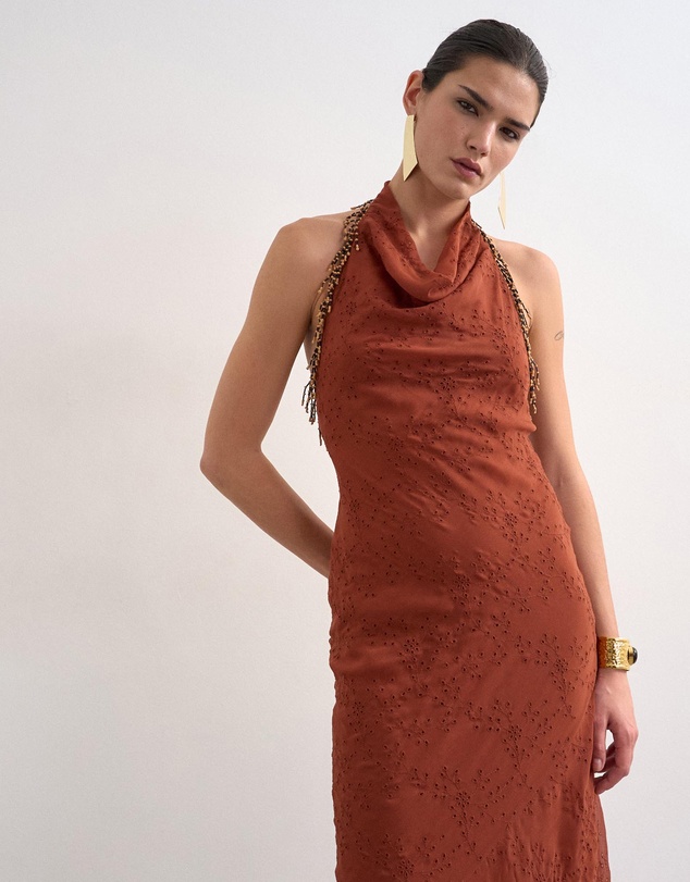 TOPSHOP - Nina Broderie Maxi Dress