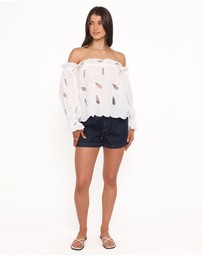 Petal & Pup - Warner Off Shoulder Top - White