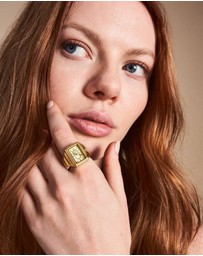 Fossil - Raquel Ring Gold Tone Analogue Watch
