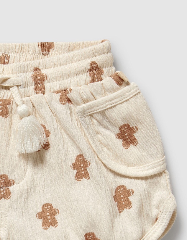 Wilson & Frenchy - Christmas Spice And Nice Organic Crinkle Shorts - Babies-Kids