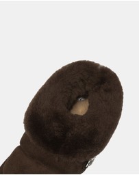 EVERAU - EverAU Ugg Ulrika Platform Sheepskin Upper House Shoes