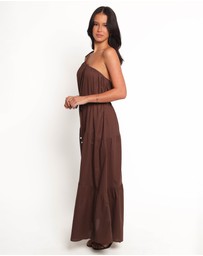 Petal & Pup - Hilde Maxi Dress - Chocolate