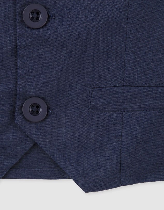 Designer Kidz - Finley Linen Vest