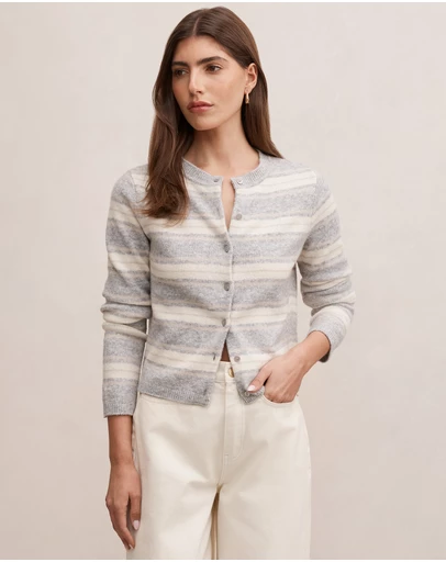 Forever New - Eloise Striped Knitted Cardigan