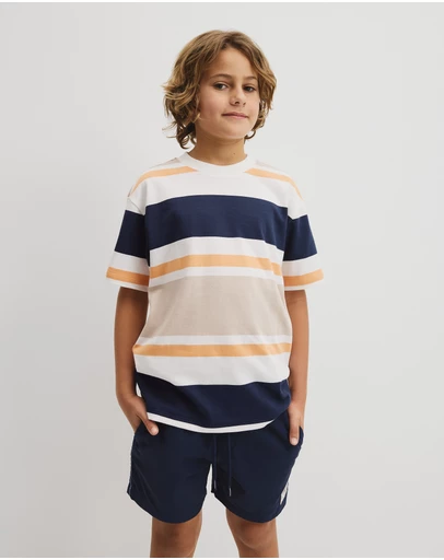 Country Road - Teen Relaxed Fit Stripe Short Sleeve T-shirt