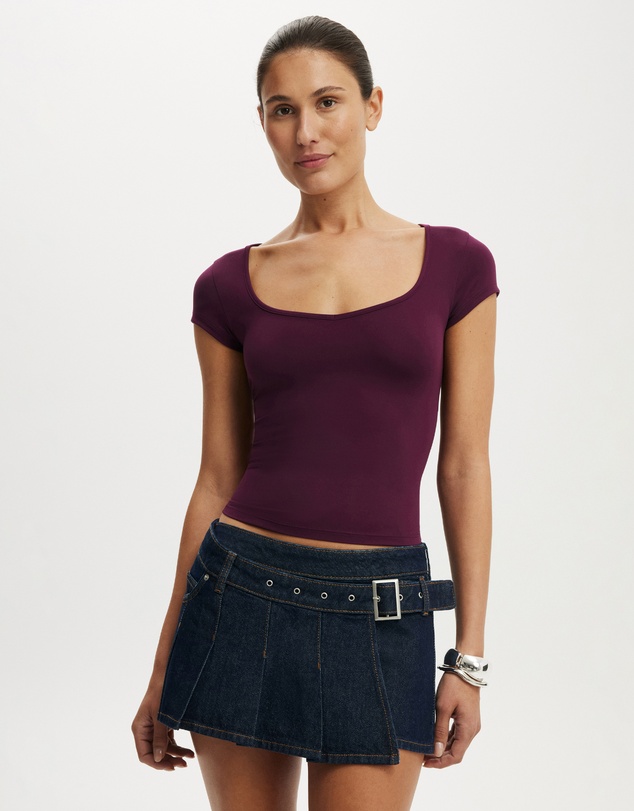 Cotton On - Pleated Micro Wrap Skirt