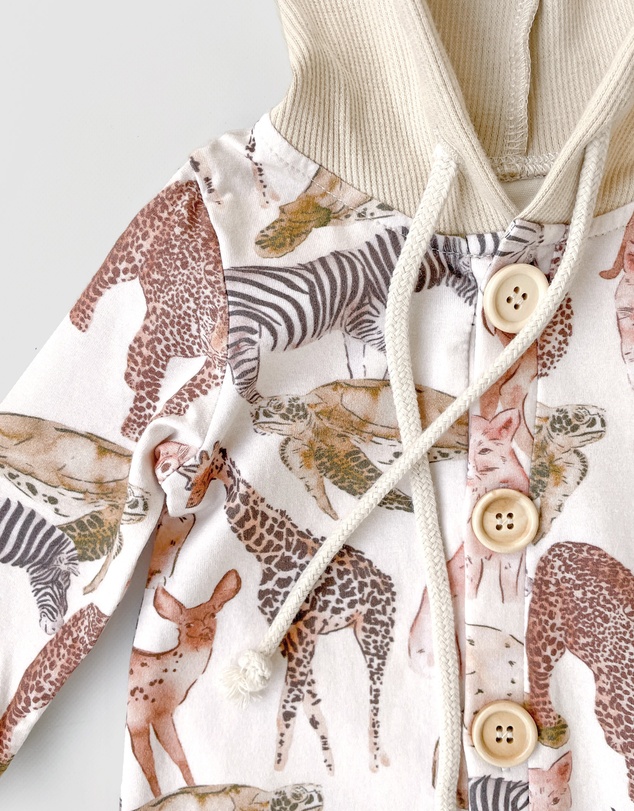 WITH LOVE FOR KIDS - Hooded All In One - Babies