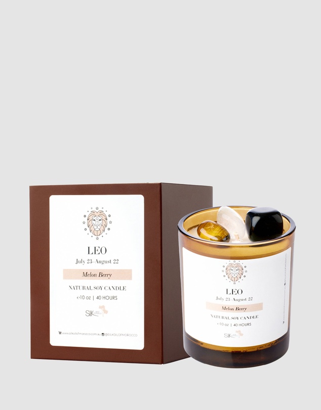 Silk Oil of Morocco - Leo Amber Natural Soy Candle
