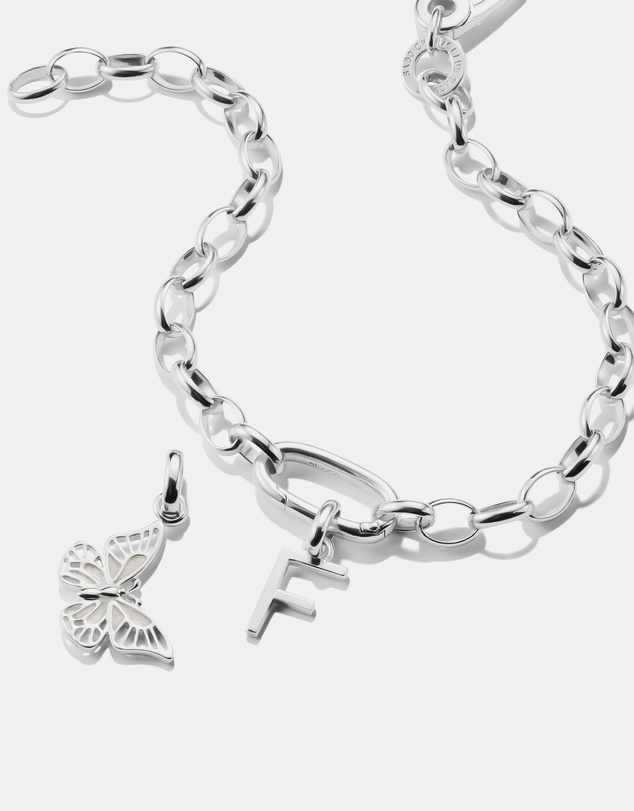 THOMAS SABO - THOMAS SABO Connect Charm letter F Silver
