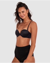 Bras N Things - Body Bliss Strapless Push Up Bra - Black