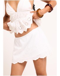 Alice In The Eve - Carter Broderie Skort