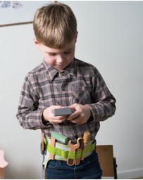 Dantoy - Dantoy - Playful Wood - Tool Belt - 11 pcs