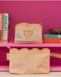 Sky Gazer - Scalloped Edge Wet Bag- Amber Bloom