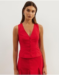 Atmos&Here - Maren Cotton Tie Back Vest Top