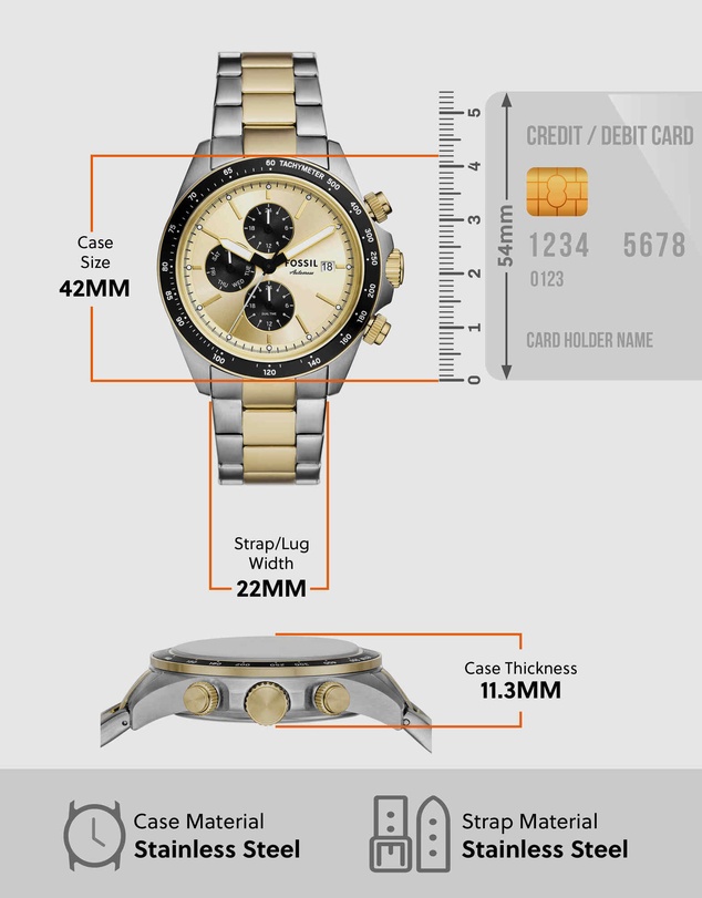 Fossil - Autocross Multicolour Chronograph Watch