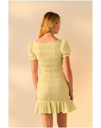 NEXT - Shirred Puff Sleeve Mini Dress