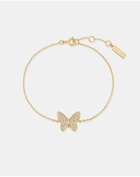 Ania Haie - Gold Butterfly Pave Bracelet