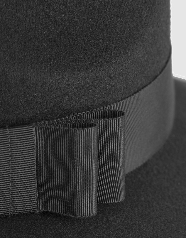 Max Alexander - Wide Brim Black Winter Hat