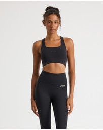 Upstate - Racer Back Crop - Black