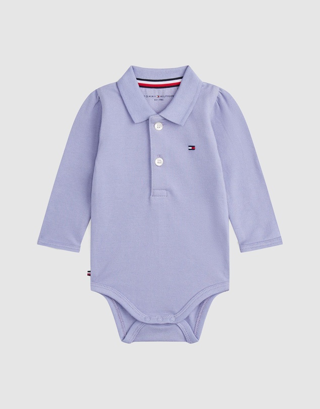 Tommy Hilfiger - Pique Long Sleeve Polo Bodysuit Gift Set - Baby