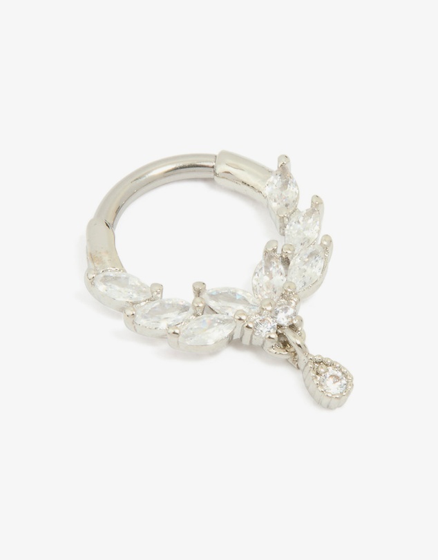 Lovisa - Surgical Steel Cubic Zirconia Marquise Clicker Ring
