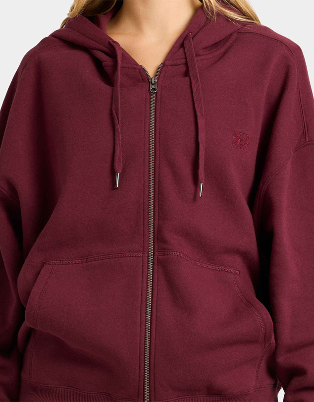 Billabong - Womens Wave Essentials Zip Pullover Hoodie