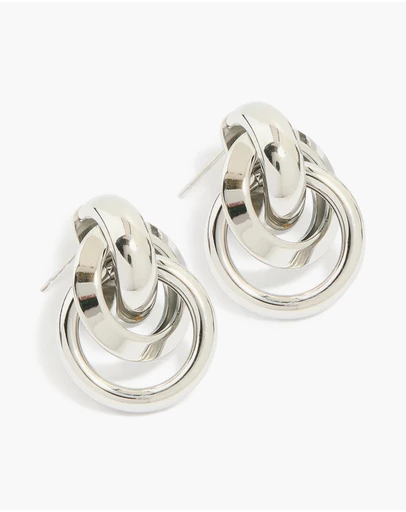 Lovisa - Waterproof Stainless Steel Knotted Link Drop Earrings