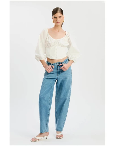 Bardot - Delphina Barrel Leg Jean